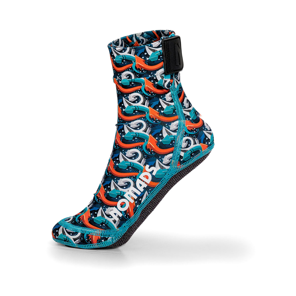 NOMADS Arrow Frenzy kids' beach socks, side profile