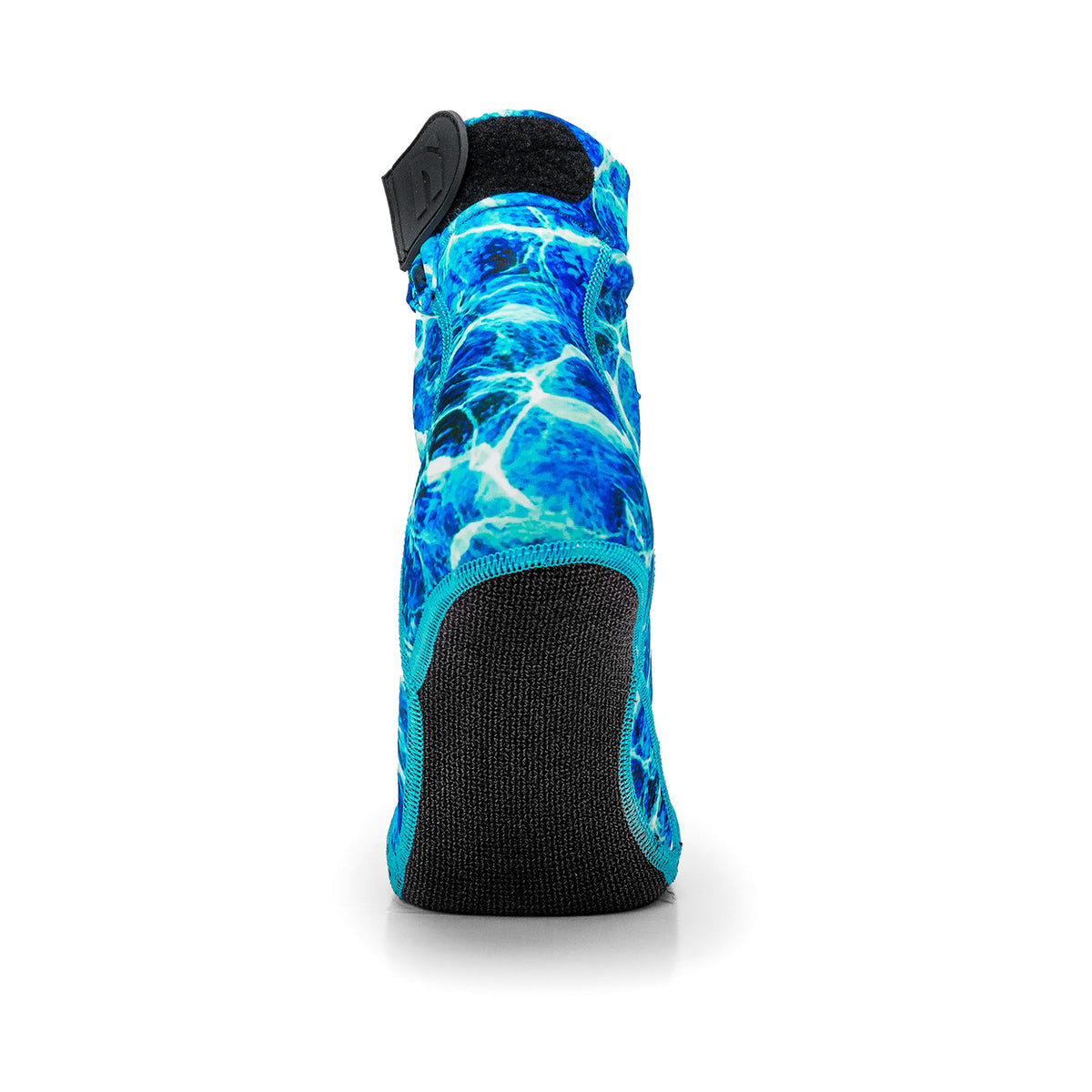 NOMADS Blue Ripple men's beach socks, back view