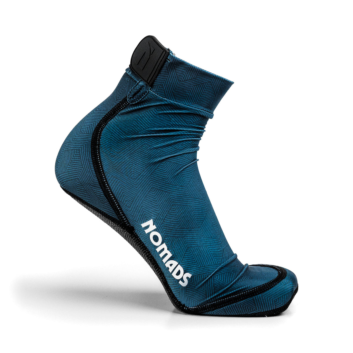 NOMADS Chevron Blue men's beach socks, side profile