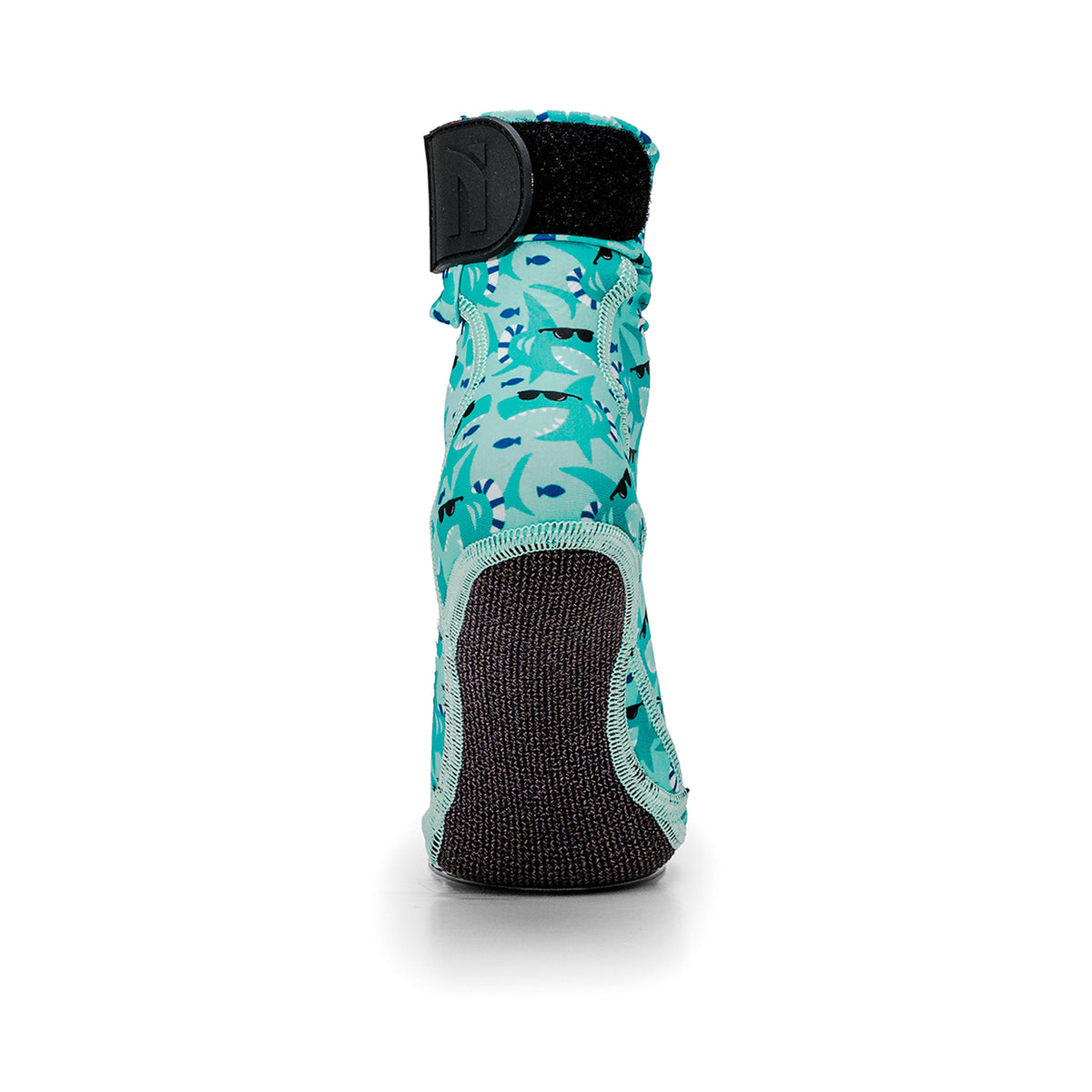 NOMADS Cool Sharks kids' beach socks, back view