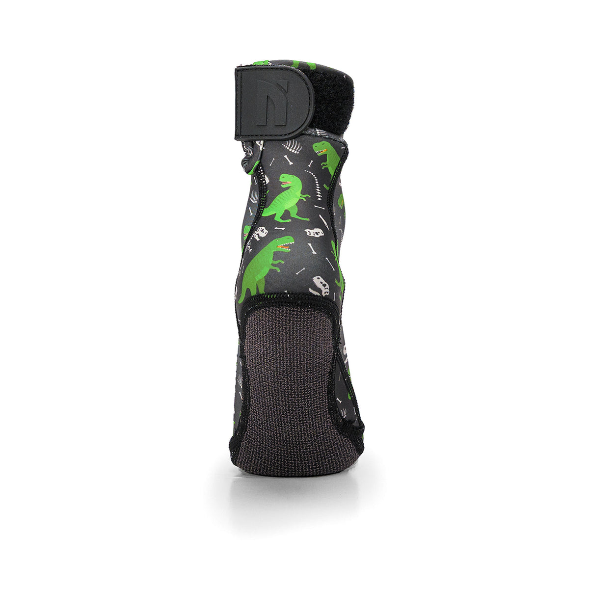 NOMADS Dino Bones kids' beach socks, back view