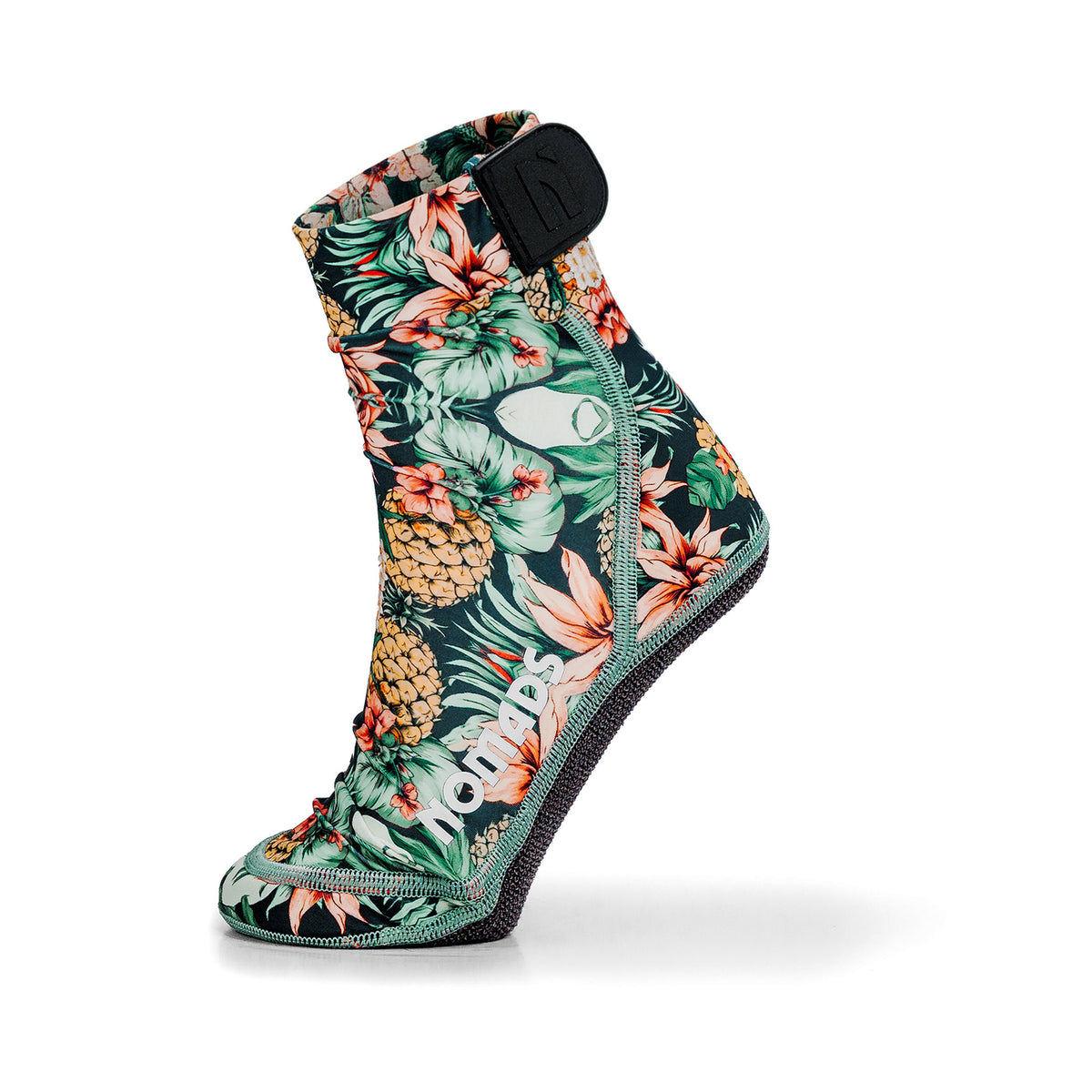 NOMADS Pineapple Paradise women's beach socks, side profile