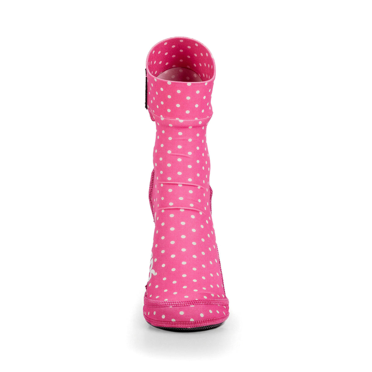 NOMADS Pink Polka kids' beach socks, front view