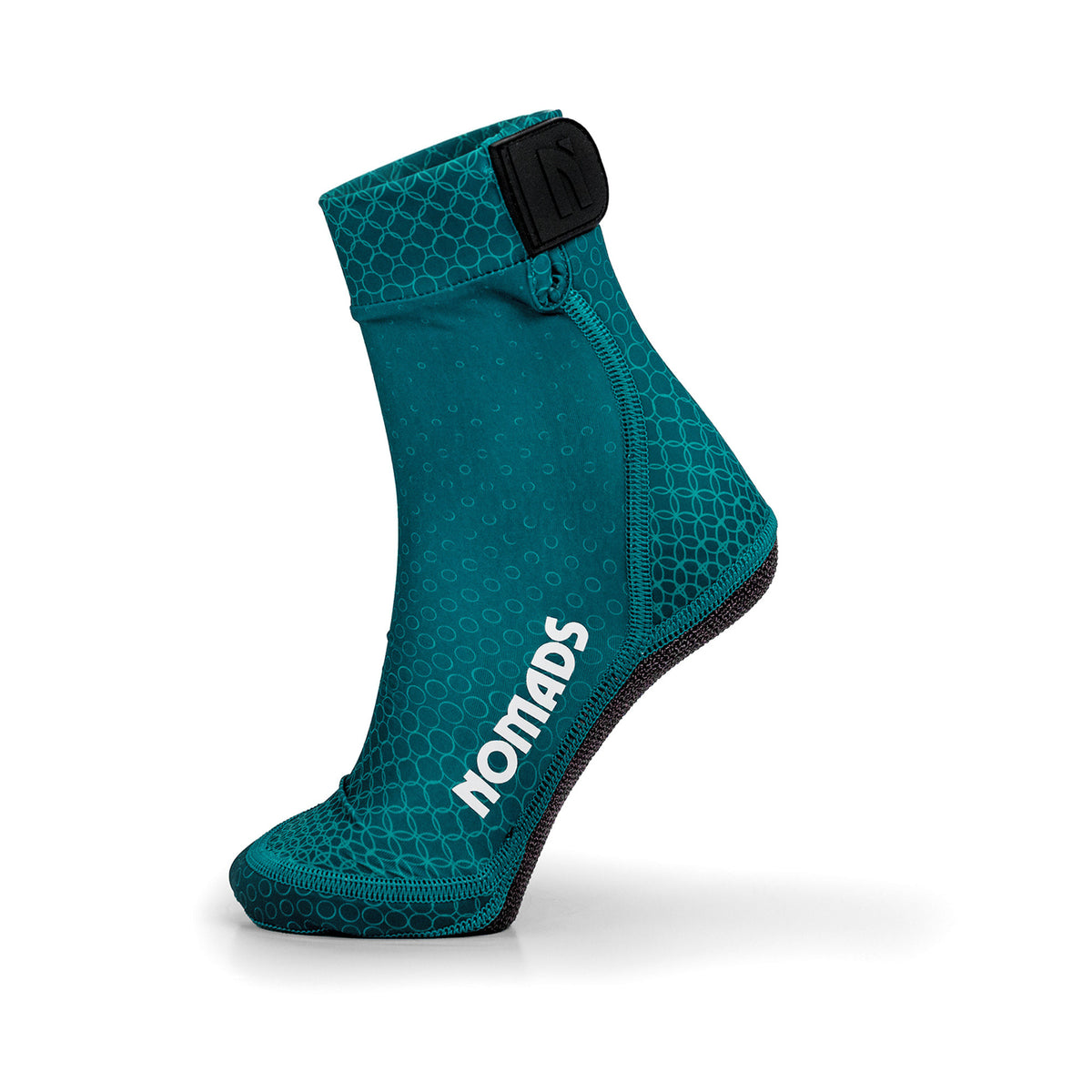 NOMADS Tidal Teal women's beach socks, side profile