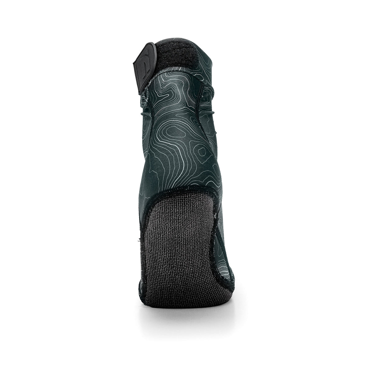 NOMADS Topo Map men's beach socks, back view