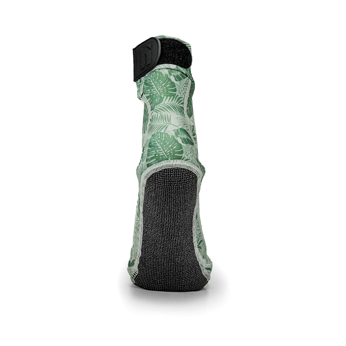 NOMADS Tropical Leaves women's beach socks, back view