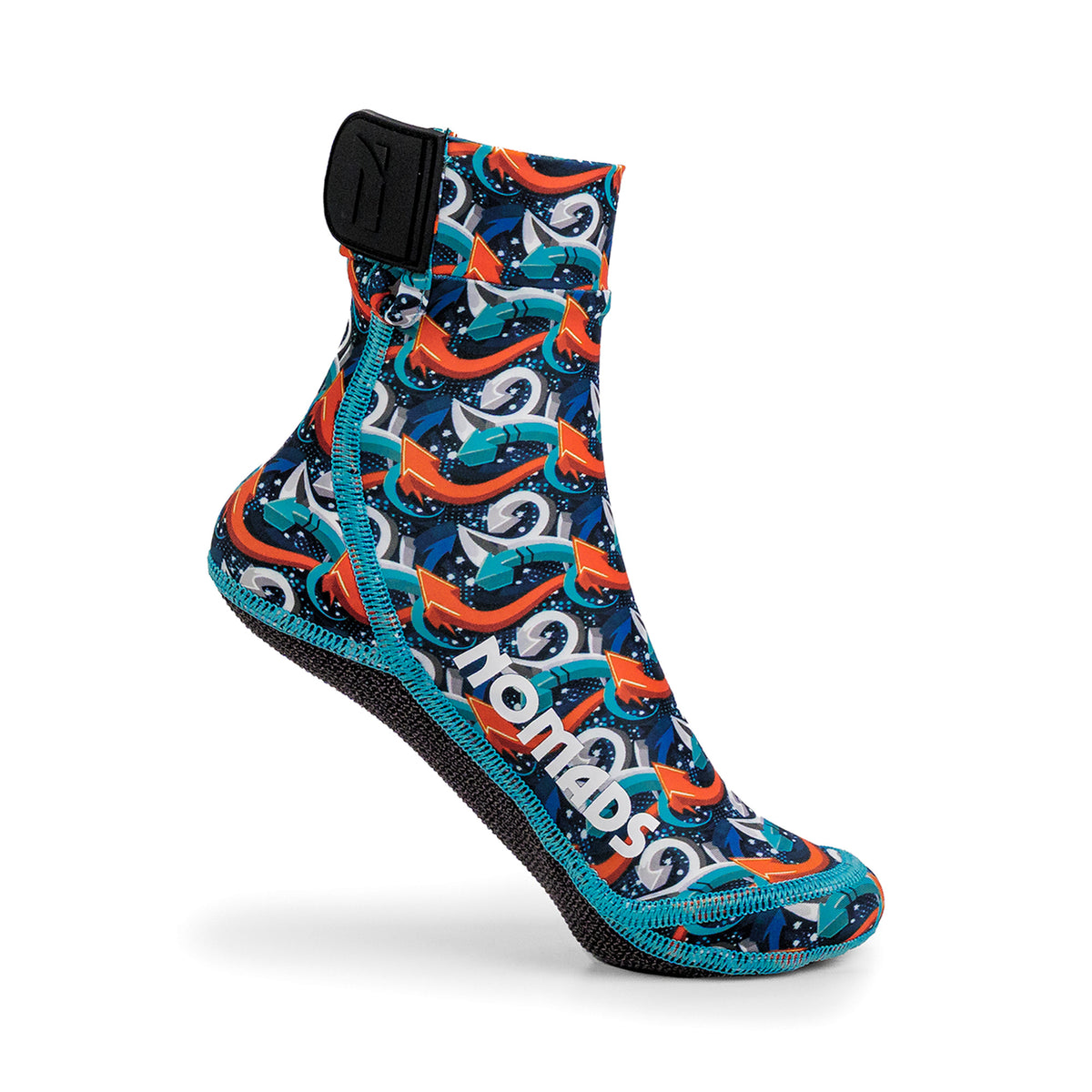 NOMADS Arrow Frenzy kids' beach socks, side profile