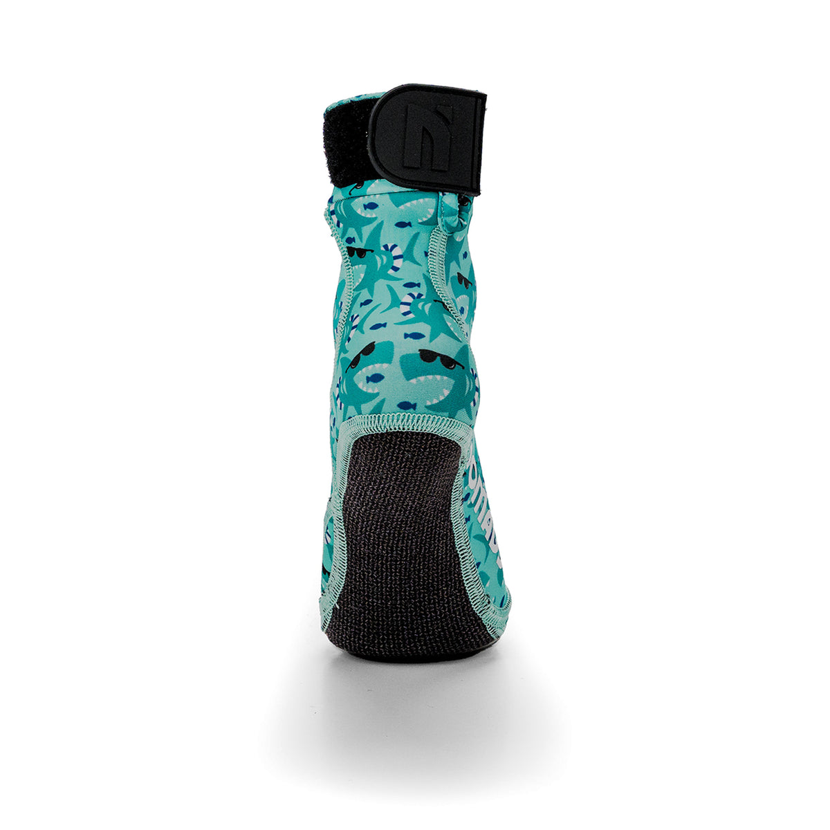NOMADS Cool Sharks kids' beach socks, back view