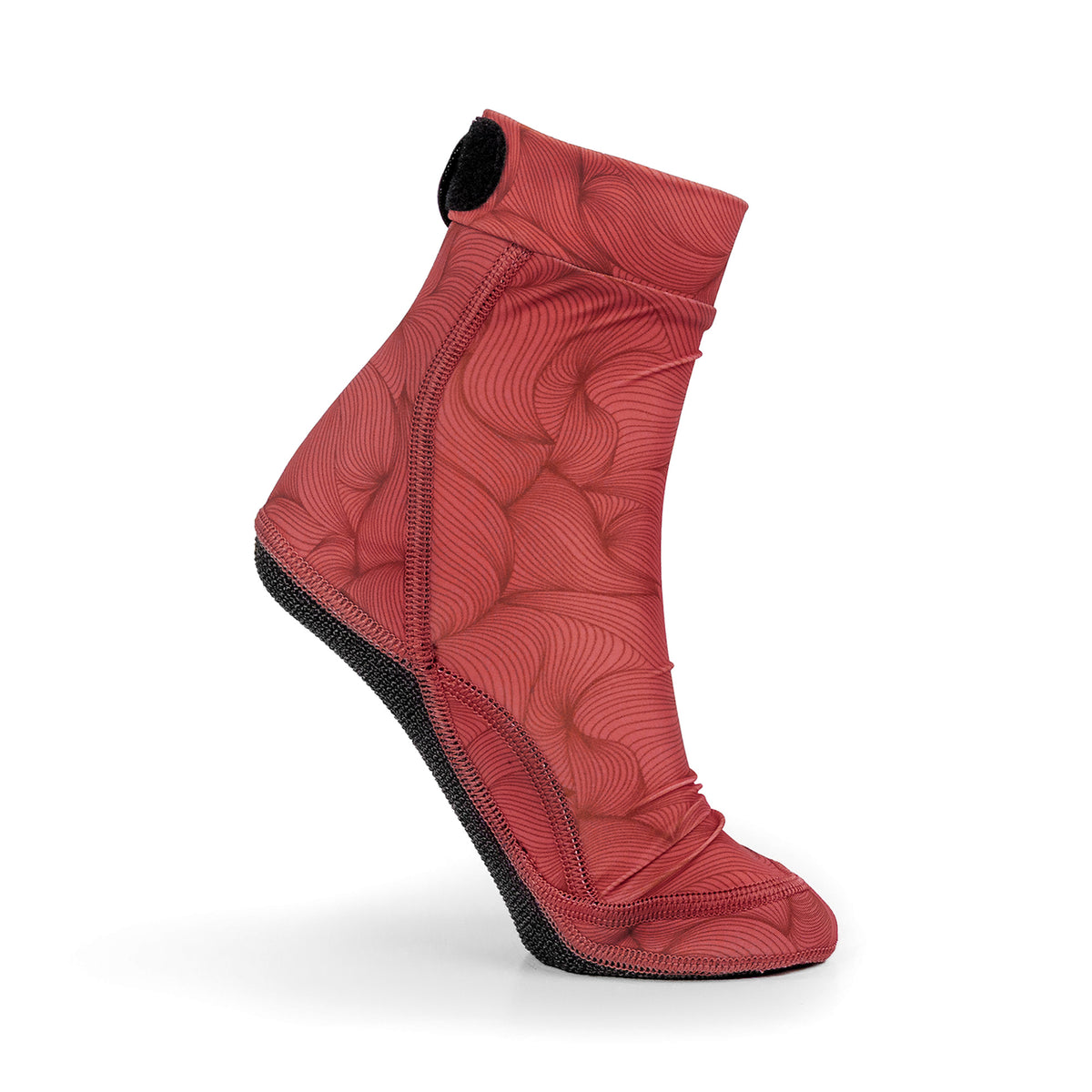 NOMADS Coral Wave women's beach socks, angled side view
