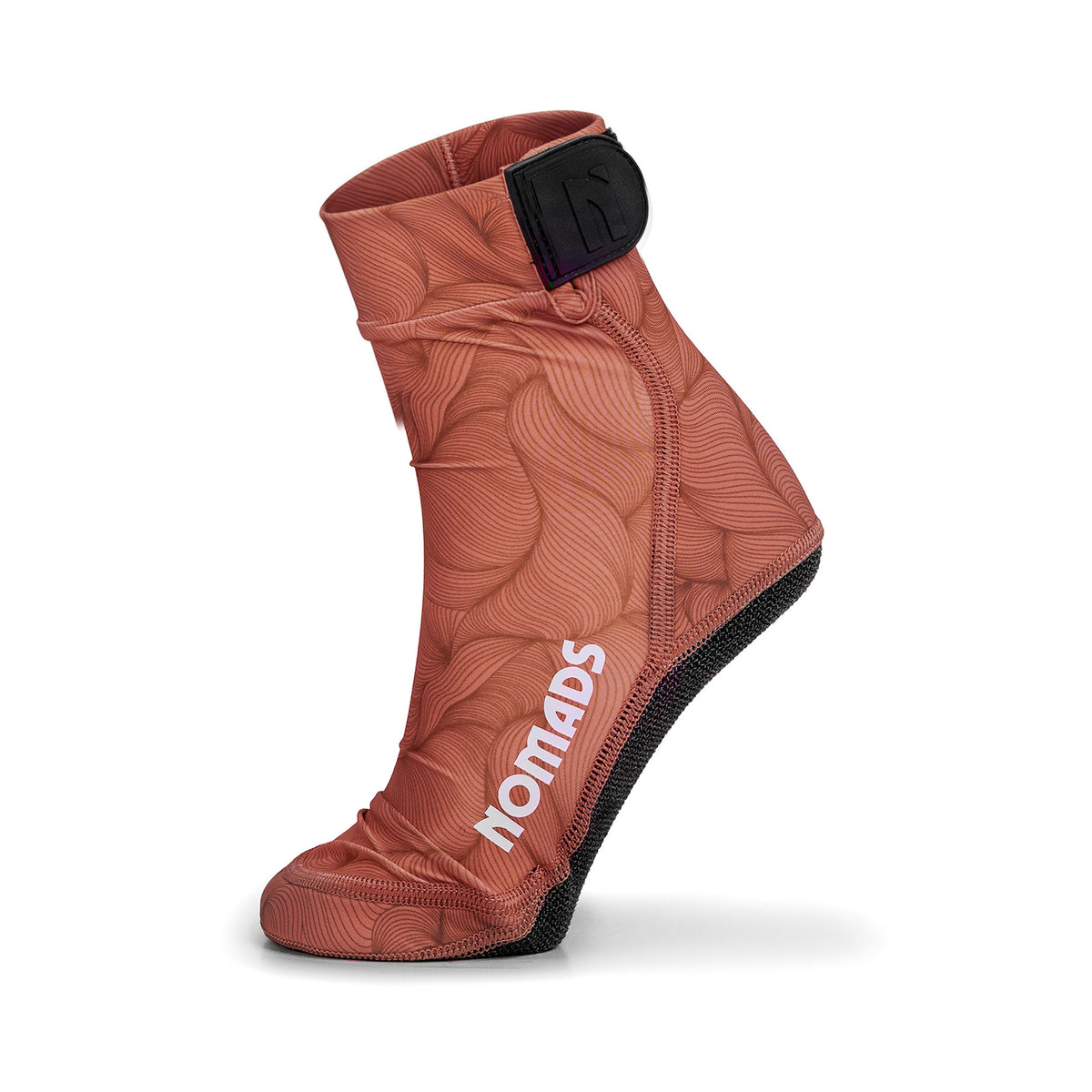 NOMADS Coral Wave women's beach socks, side profile