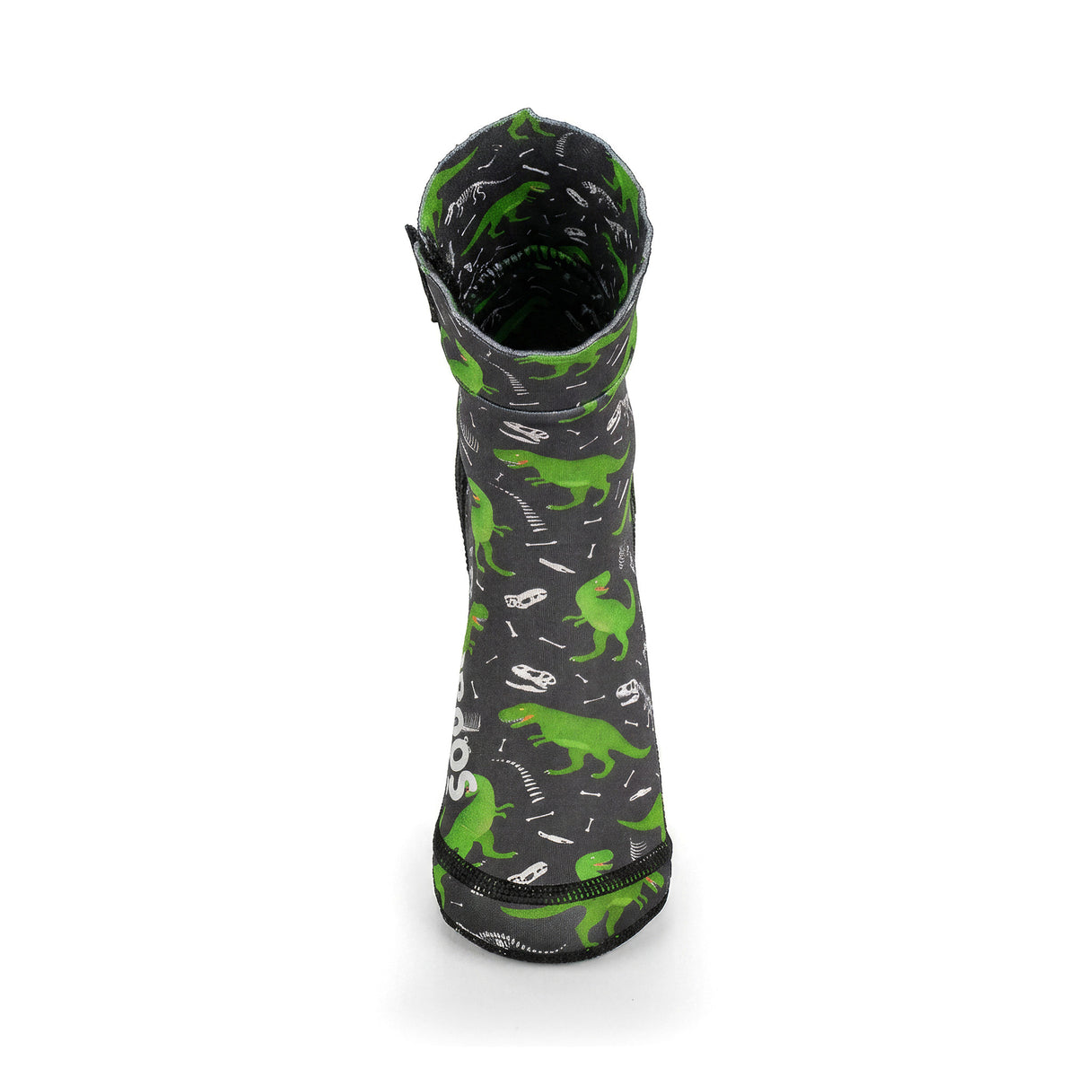 NOMADS Dino Bones kids' beach socks, front view