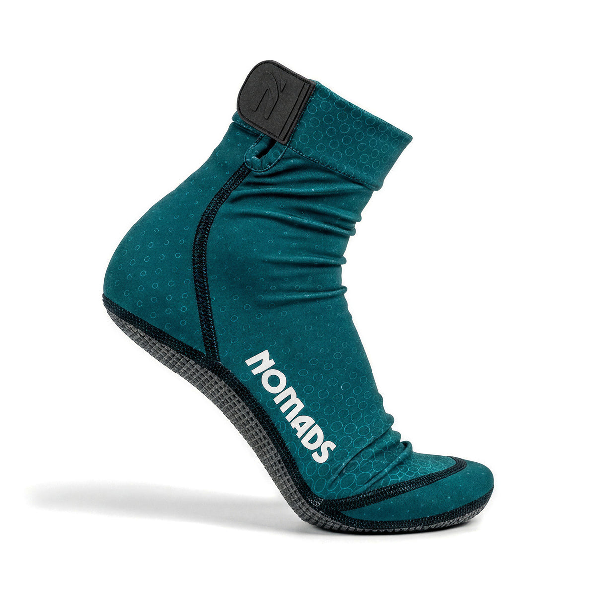 NOMADS Tidal Teal women's beach socks, side profile