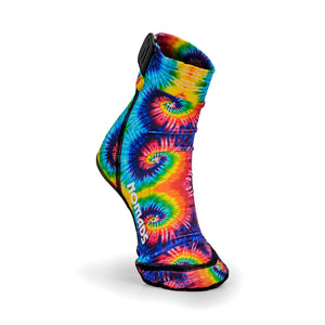 NOMADS Tie Dye women's beach socks, front three-quarter view