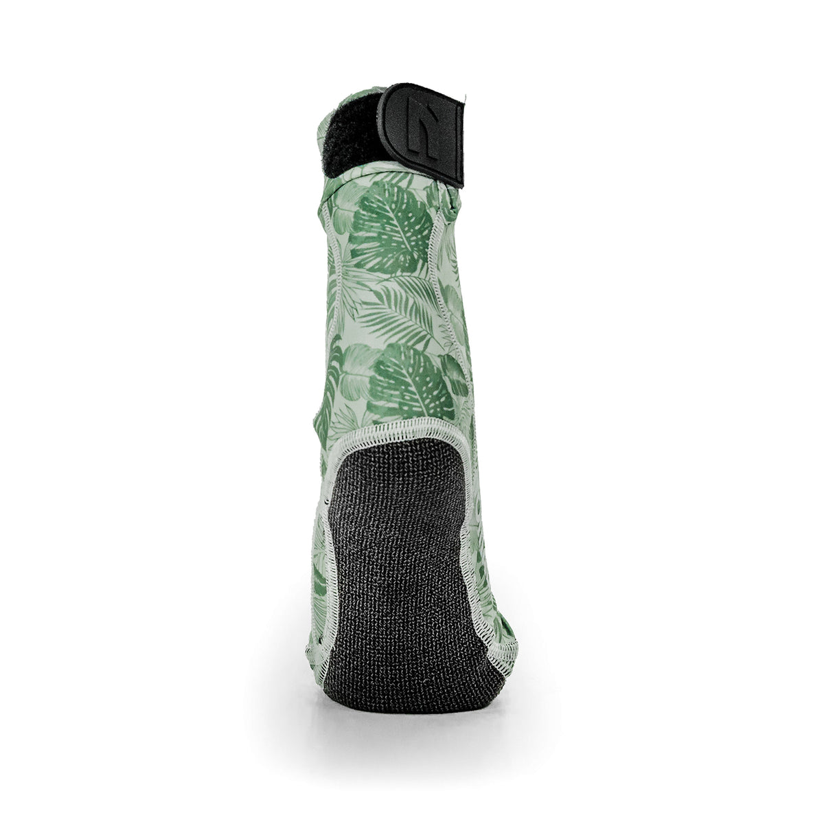 NOMADS Tropical Leaves women's beach socks, back view